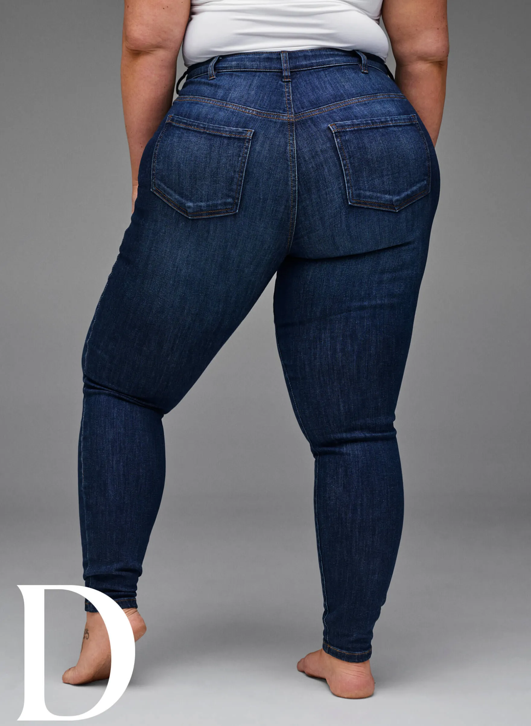 Super Slim-Fit-Jeans mit hoher Taille