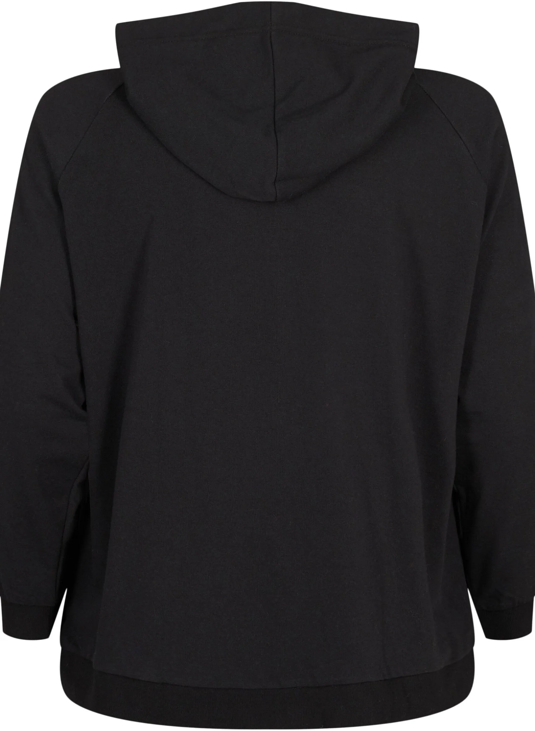Sweat-Cardigan mit Kapuze und Taschen
