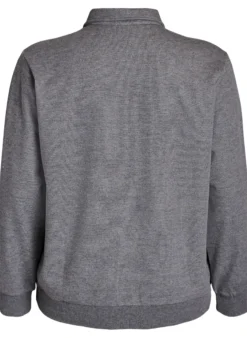 Sweat-Polohemd mit Zierknöpfen