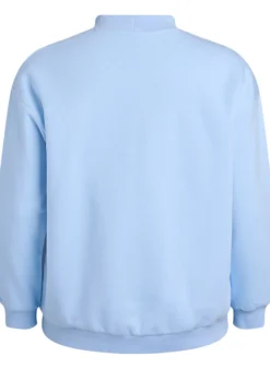 Sweatshirt mit hohem Kragen und langen Ärmeln