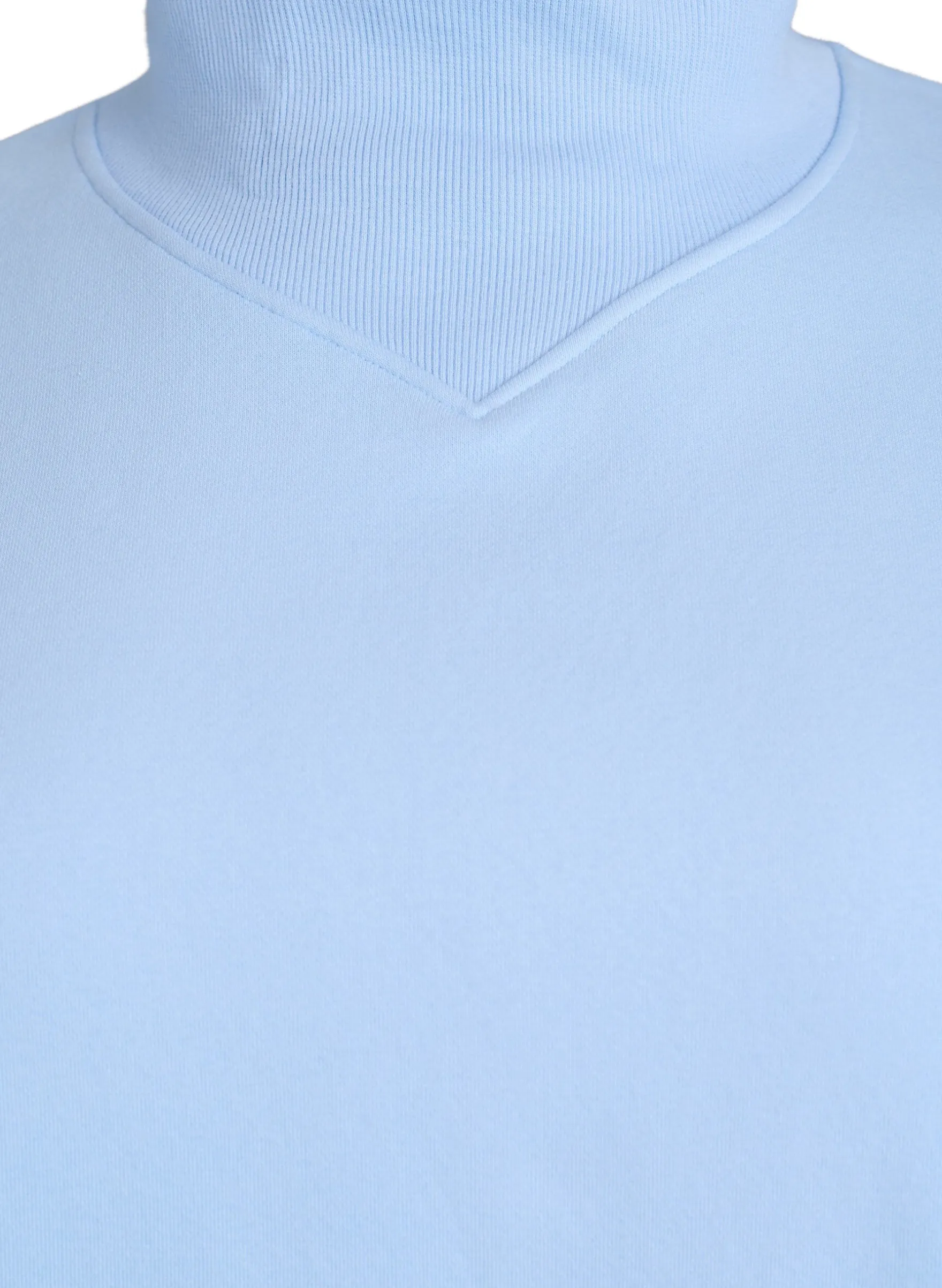 Sweatshirt mit hohem Kragen und langen Ärmeln
