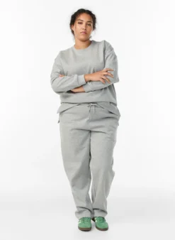 Sweatshirt mit Schlitzen und Glitzerfaden