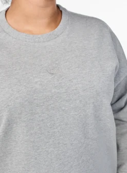 Sweatshirt mit Schlitzen und Glitzerfaden