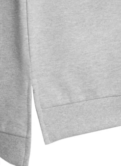 Sweatshirt mit Schlitzen und Glitzerfaden
