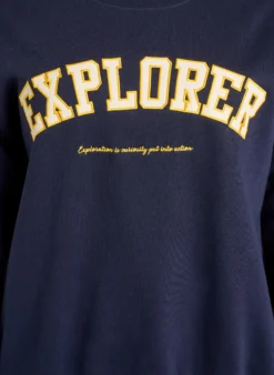 Sweatshirt mit Statement-Detail