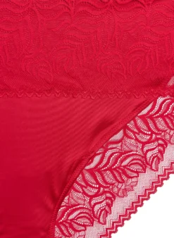 Tai-Slip aus Spitze und glänzender Mikrofaser