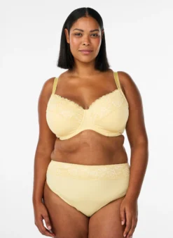 Tai-Slip mit Dobby-Struktur und Spitzen