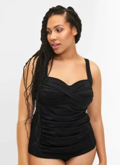 Tankini mit Drapierung