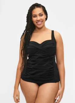 Tankini mit Drapierung