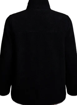 Teddyfell-Jacke mit Leopardenmuster