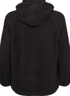 Teddyjacke mit Kapuze und Reißverschluss