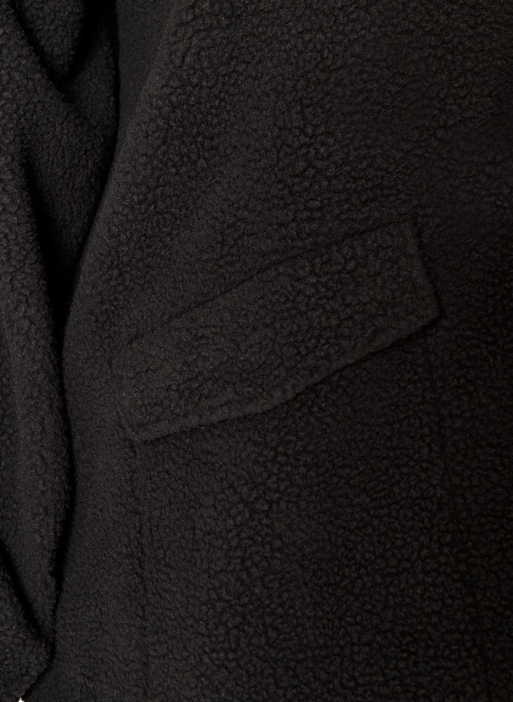 Teddyjacke mit Kapuze und Reißverschluss