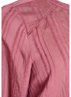 Ton-in-Ton-Bluse mit Knöpfen