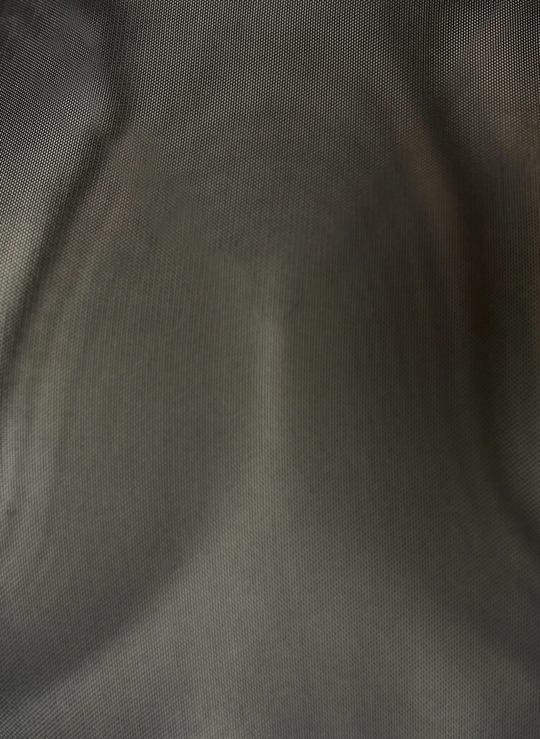 Top aus Mesh mit kurzen Ärmeln und Rundhalsausschnitt