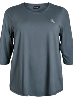 Trainingsbluse mit 3/4 Ärmeln