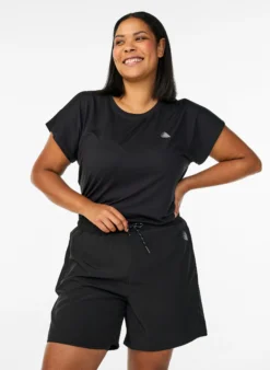 Trainingsshorts mit Innenhose und Handytasche