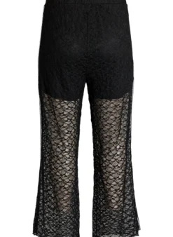 Transparente Spitzenhose mit weitem Bein
