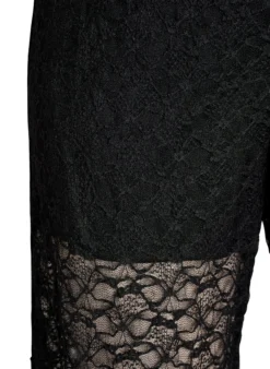Transparente Spitzenhose mit weitem Bein