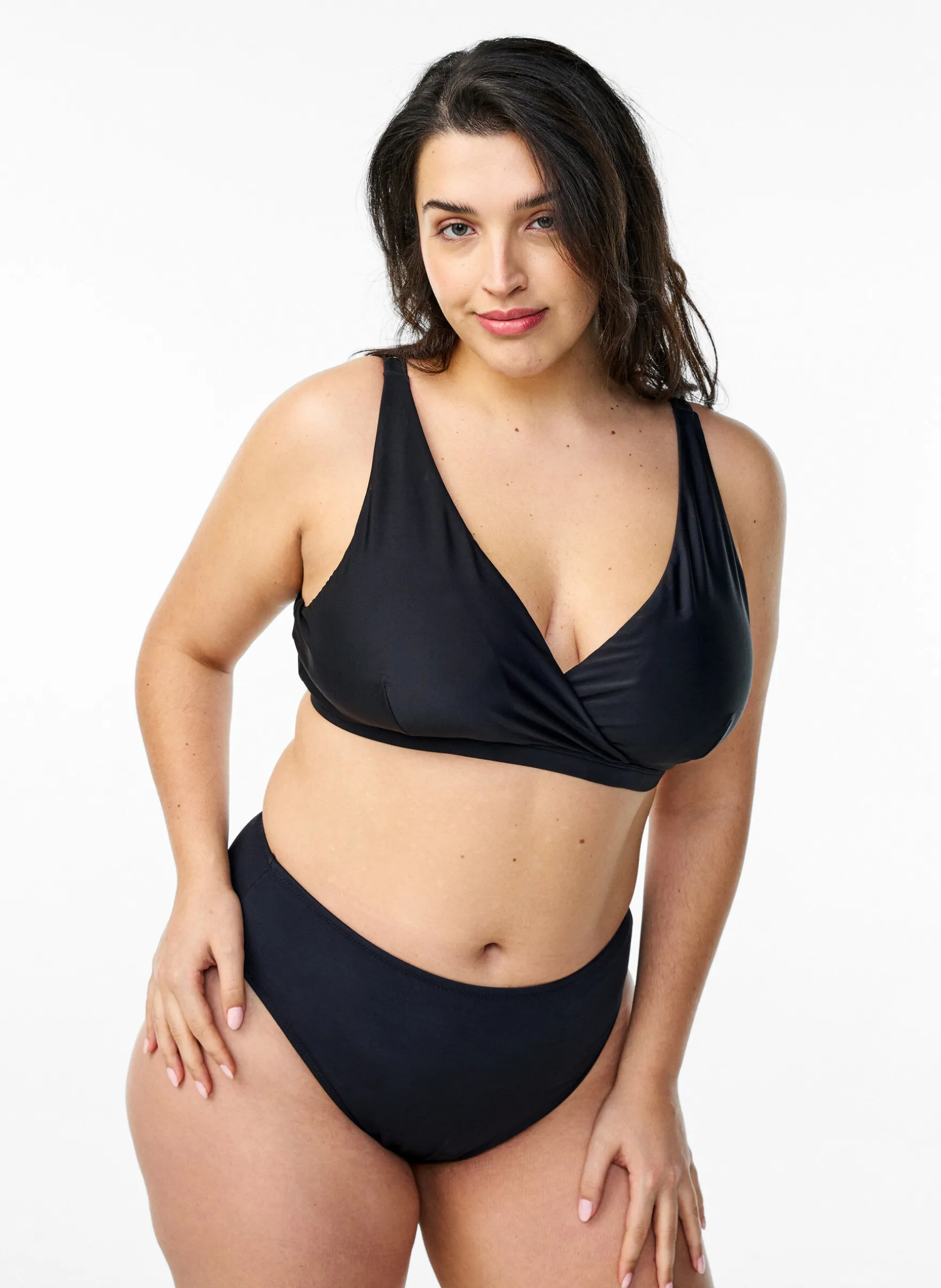 Triangel-Bikinioberteil mit Wickeldetail