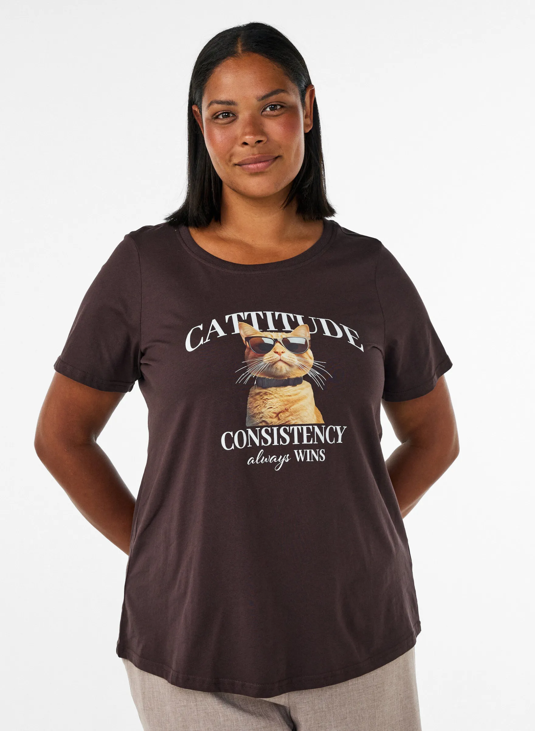 T-Shirt aus Baumwolle mit Frontprint