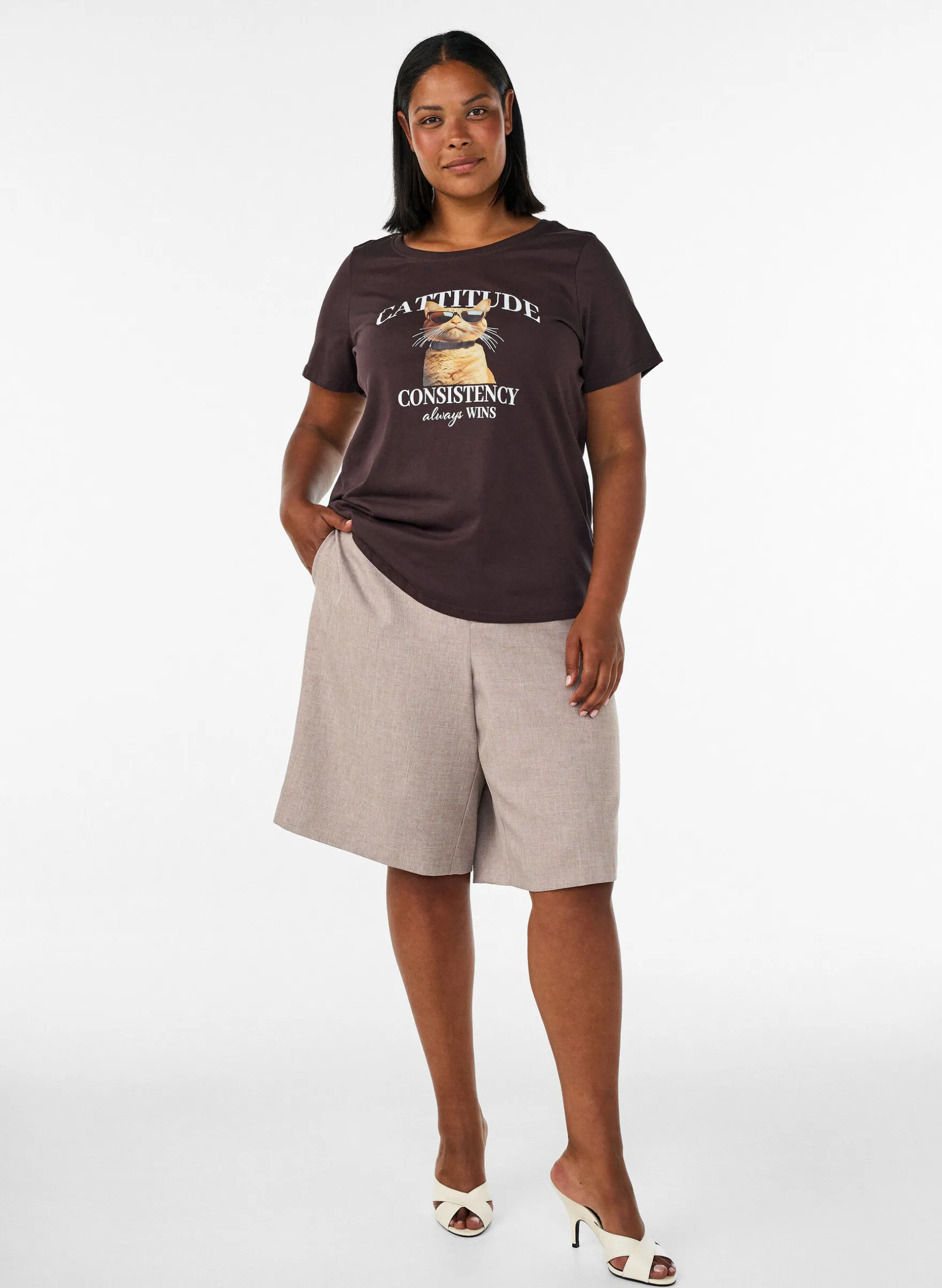 T-Shirt aus Baumwolle mit Frontprint