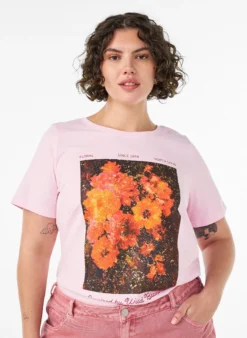 T-Shirt aus Baumwolle mit Frontprint