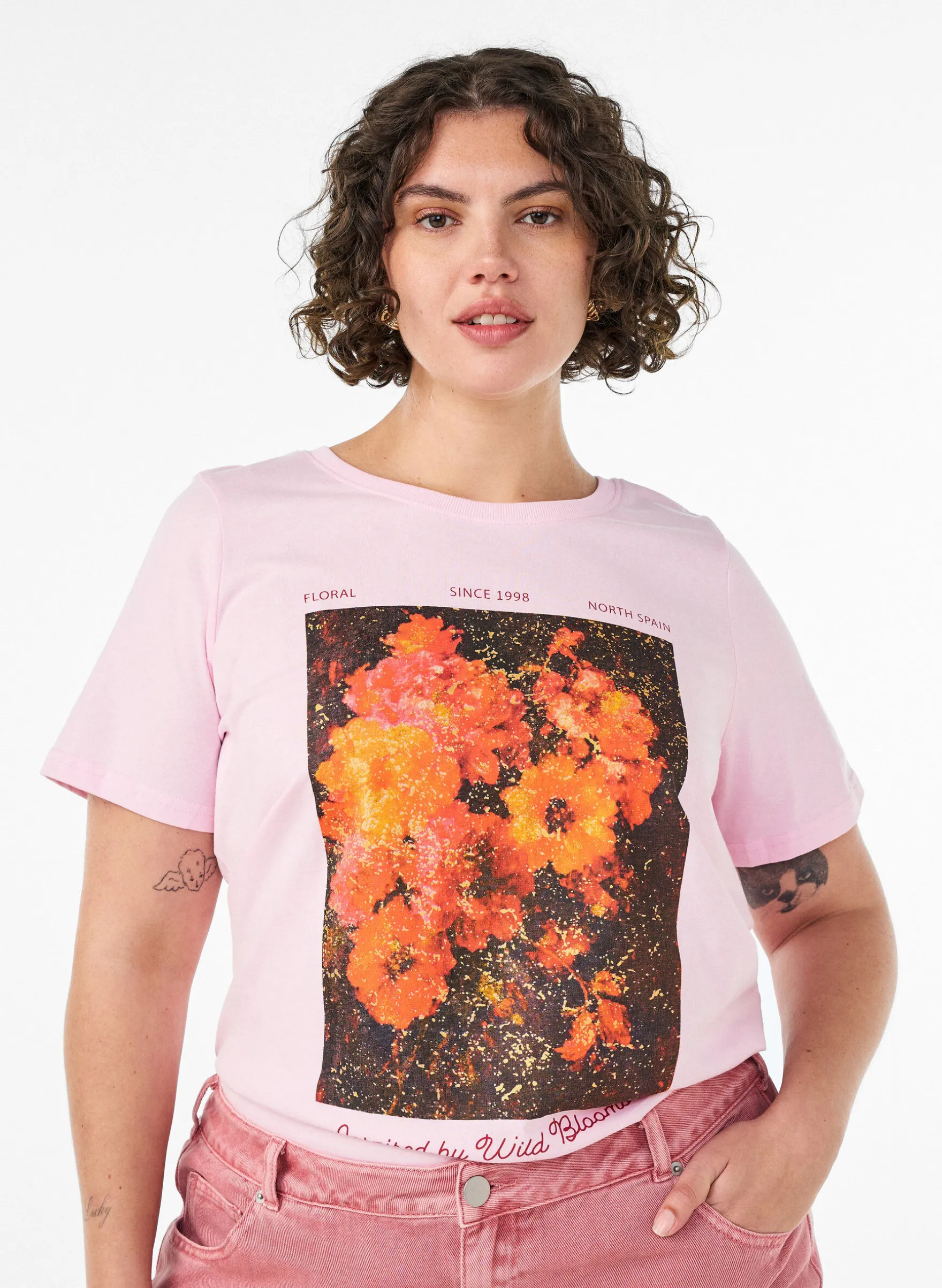 T-Shirt aus Baumwolle mit Frontprint