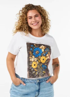 T-Shirt aus Baumwolle mit Frontprint