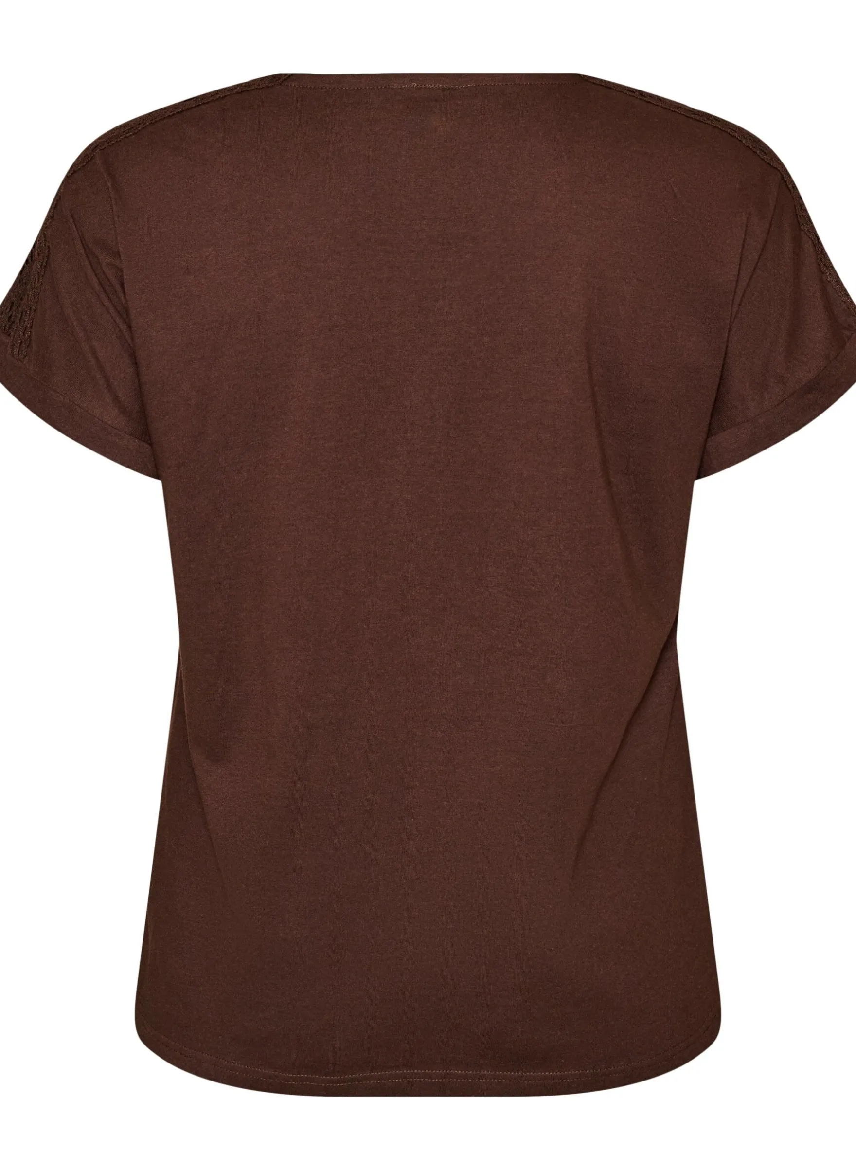T-Shirt aus Baumwolle mit Häkeldetail