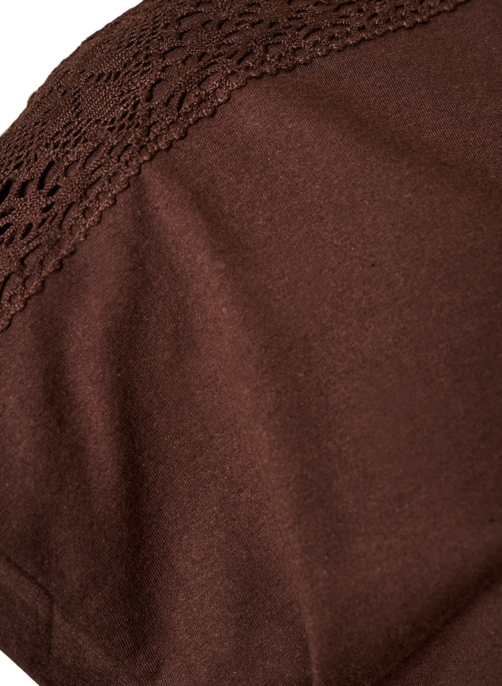 T-Shirt aus Baumwolle mit Häkeldetail