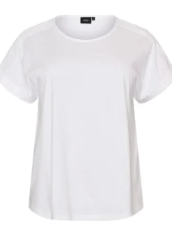 T-shirt aus Baumwolle mit Häkeldetail