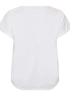 T-shirt aus Baumwolle mit Häkeldetail