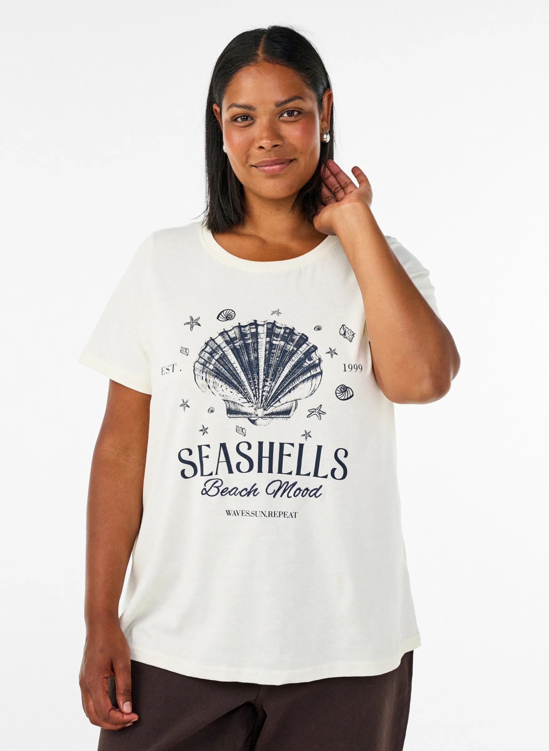 T-Shirt aus Baumwolle mit Print