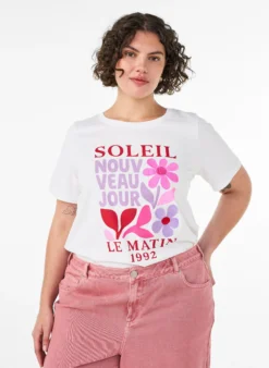 T-Shirt aus Baumwolle mit Print