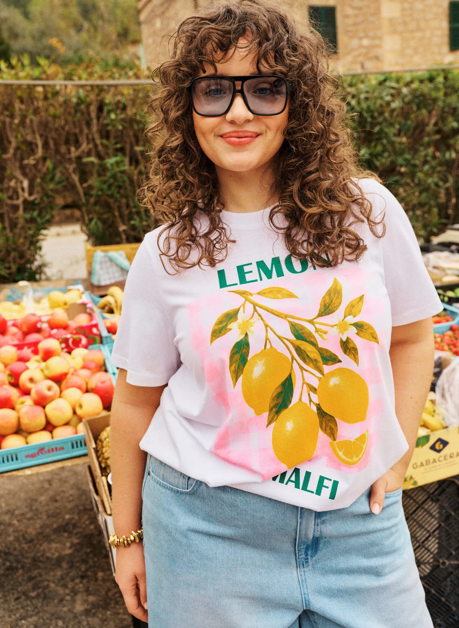 T-shirt aus Baumwolle mit Print