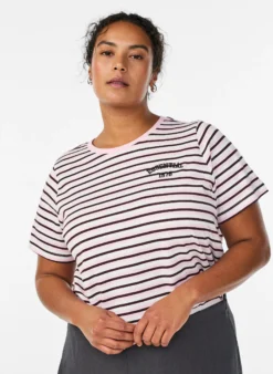 T-Shirt aus Baumwolle mit Streifen