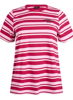 T-Shirt aus Baumwolle mit Streifen