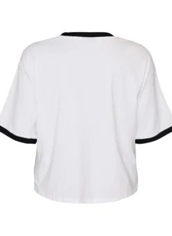 T-Shirt aus Baumwolle mit Textprint und Boxy-Fit