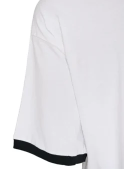 T-Shirt aus Baumwolle mit Textprint und Boxy-Fit