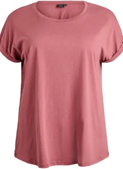 T-Shirt aus Baumwollmischung mit kurzen Ärmeln