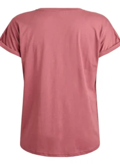 T-Shirt aus Baumwollmischung mit kurzen Ärmeln