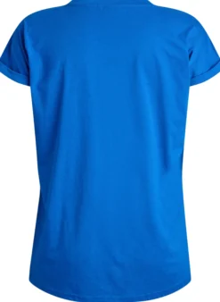 T-Shirt aus Baumwollmischung mit kurzen Ärmeln