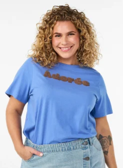 T-Shirt aus Bio-Baumwolle mit Frontprint
