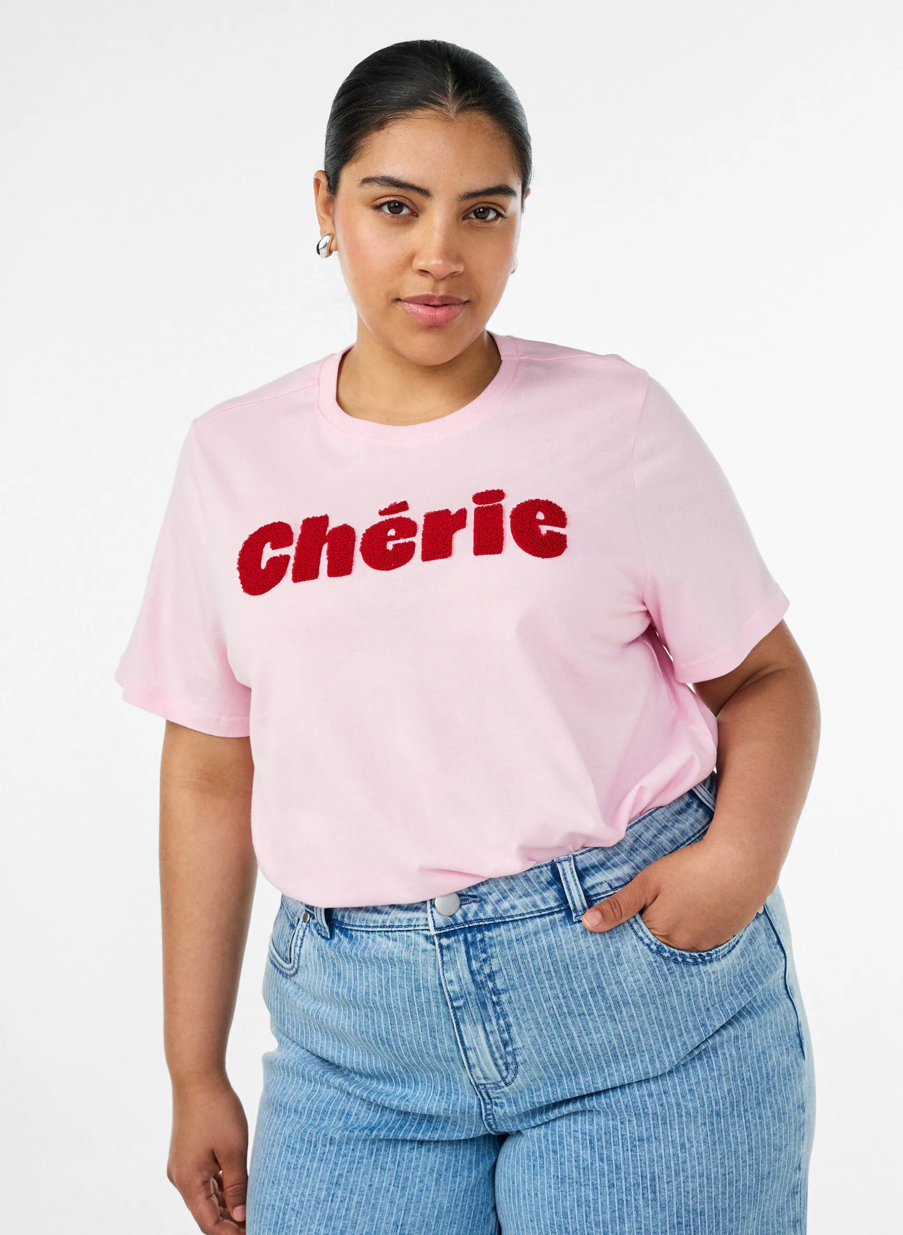 T-Shirt aus Bio-Baumwolle mit Frontprint