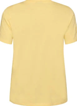 T-Shirt aus Bio-Baumwolle mit Lochstickerei