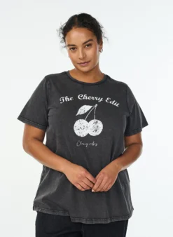 T-Shirt aus Bio-Baumwolle mit Print