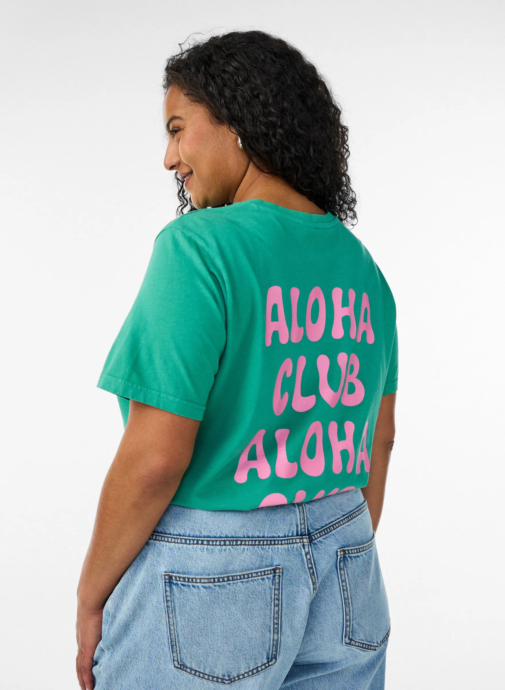 T-Shirt aus Bio-Baumwolle mit Rückenprint