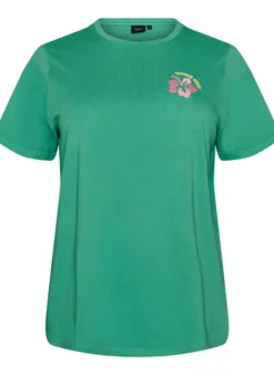 T-Shirt aus Bio-Baumwolle mit Rückenprint