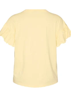 T-Shirt aus Bio-Baumwolle mit Rüschenärmeln