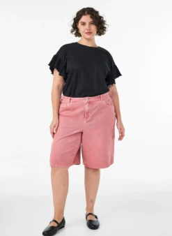 T-Shirt aus Bio-Baumwolle mit Rüschenärmeln